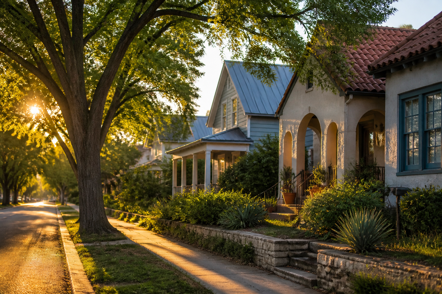 A quiet street near Zilker and Barton Springs